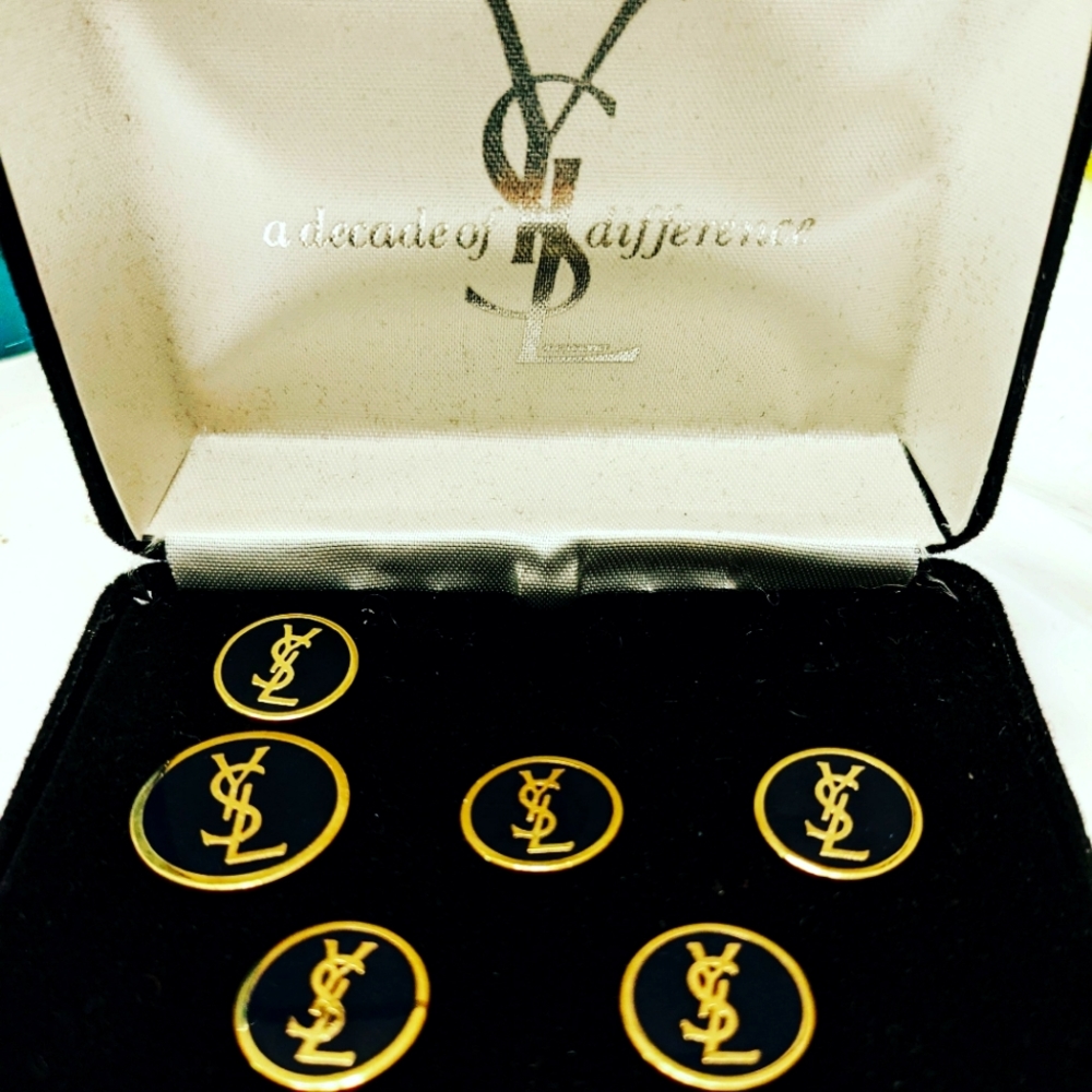 Yves Saint Laurent button set